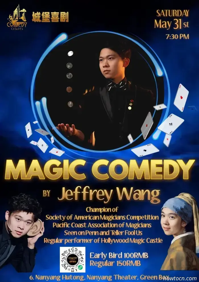 Don't miss Jeffrey Wang on May 31: A Fusion of Magic and Comedy Live on Stage.