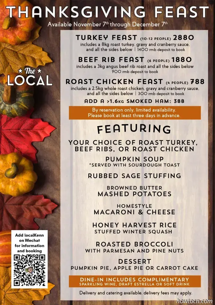 Glù glù! Dove procurarti il banchetto per il Giorno del Ringraziamento - Parte 1