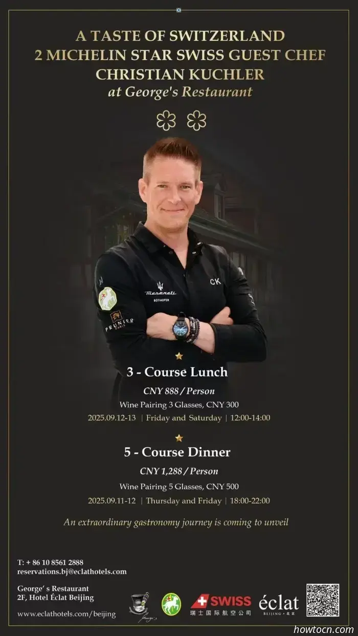 El aclamado chef suizo Christian Kuchler asume la dirección del restaurante George's.